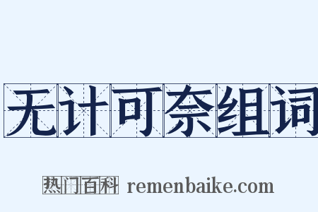 无计可奈组词是什么意思的图片
